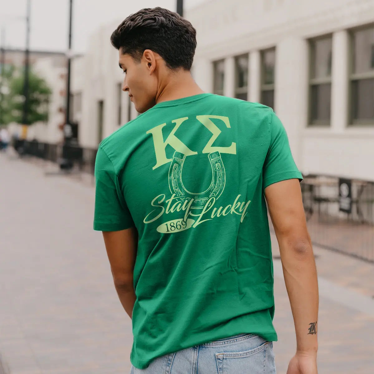 New! Kappa Sig Stay Lucky Short Sleeve Tee Kappa Sigma