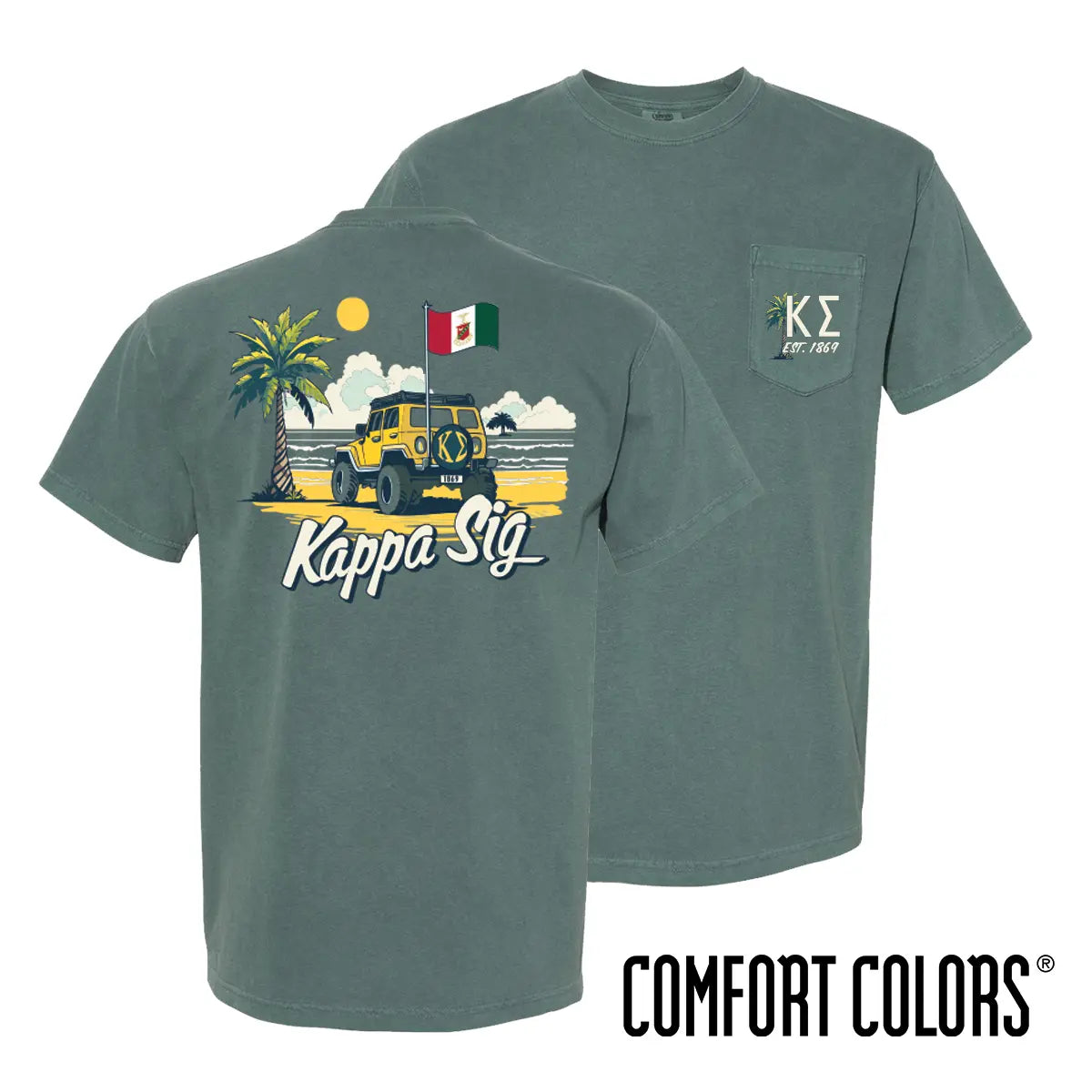 New! Kappa Sig Coastal Cruiser Short Sleeve Tee Kappa Sigma