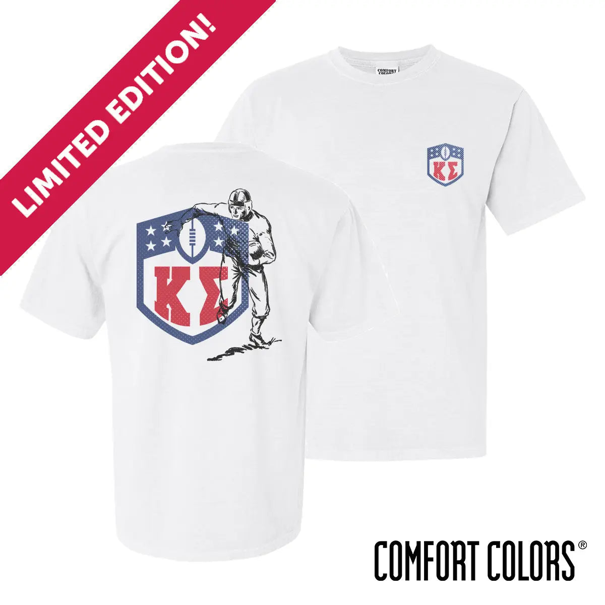 New! Kappa Sig Limited Edition Comfort Colors Touchdown Tradition Short Sleeve Tee Kappa Sigma