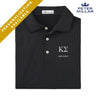 New! Kappa Sig Personalized Peter Millar Black Polo With Greek Letters Kappa Sigma