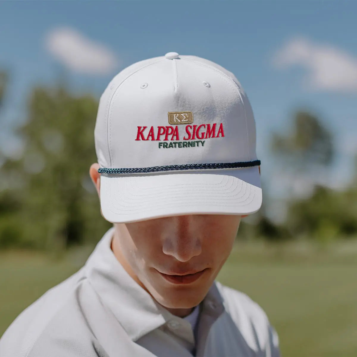 New! Kappa Sig White Richardson Rope Hat Kappa Sigma