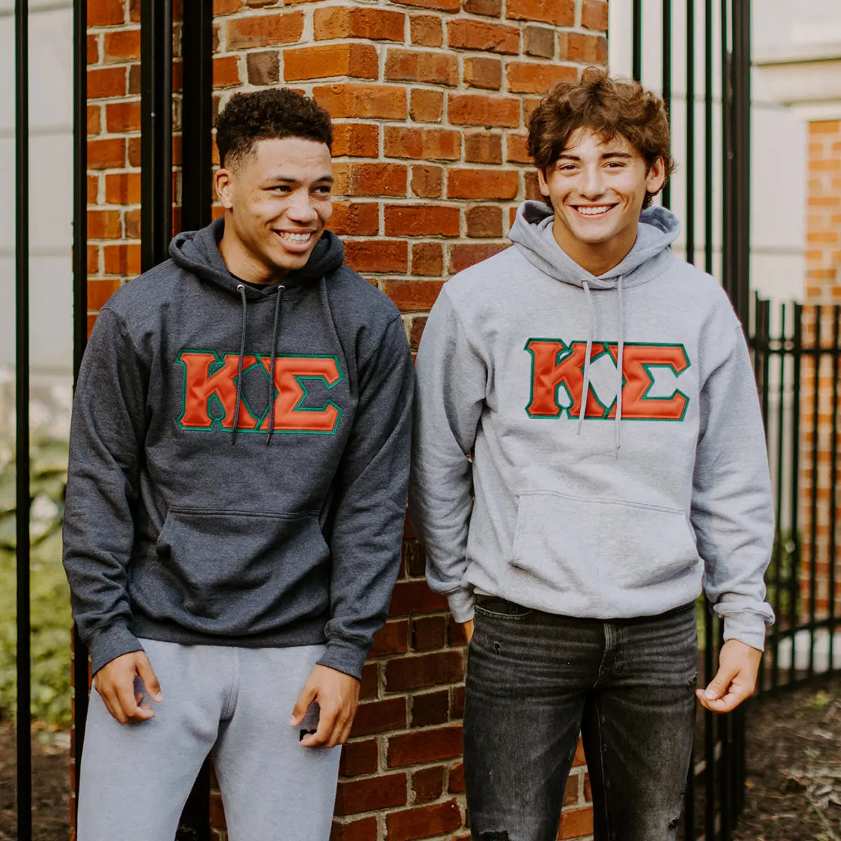 Heather Kappa Sewn – Sig Gray Hoodie Kappa Official Letters with Sigma Store On
