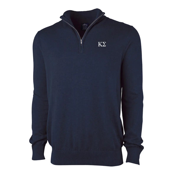 Kappa Sig Letter – Navy Sigma Sweater Kappa Zip Store Quarter Official