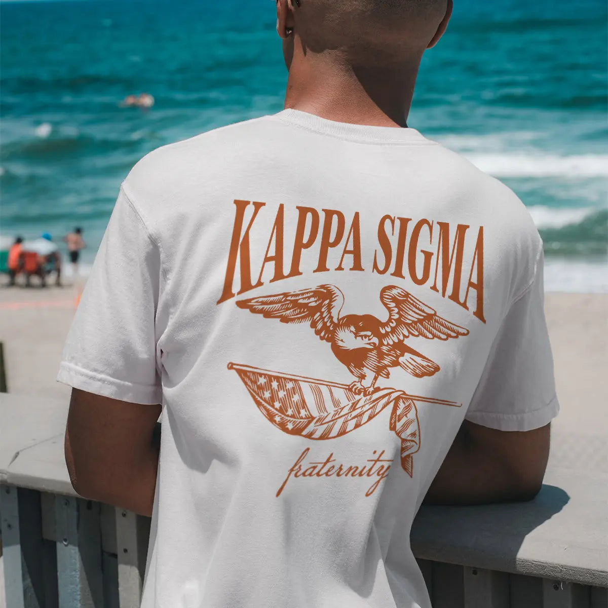 Kappa Sig Comfort Colors Short White Tee Sigma – Kappa Freedom Sleeve Store Official