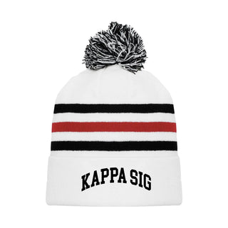 Kappa Sig White Hockey Knit Beanie - Kappa Sigma Official Store